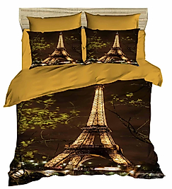 Çift Kişilik 3 Boyutlu 4 Parça Pamuk Saten 3D Nevresim Takımı