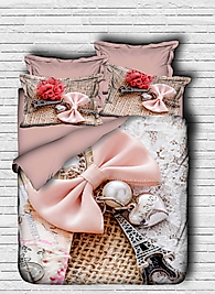 Çift Kişilik 3 Boyutlu 4 Parça Pamuk Saten 3D Nevresim Takımı