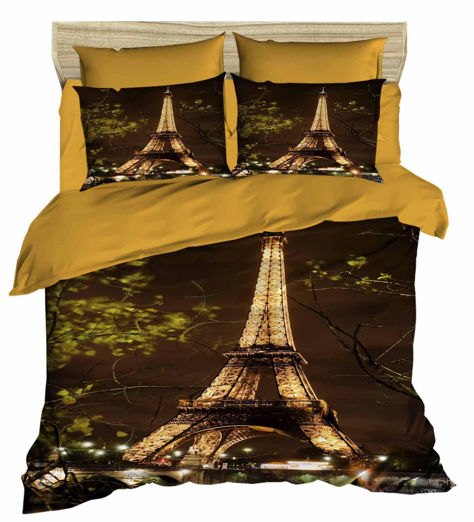 Çift Kişilik 3 Boyutlu 4 Parça Pamuk Saten 3D Nevresim Takımı